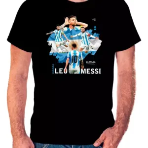 Remera Negra Copa América 2024 Lionel Messi