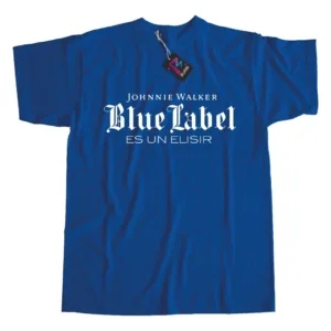Remera Azul Unisex Coco Basile Johnnie Walker Blue Label Elisir