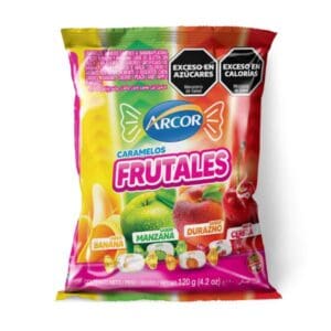 Arcor - Caramelos Masticables Frutales 120gr