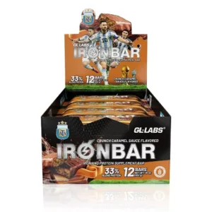 Barritas Proteicas - Gentech Iron Bar - Caramel Sauce Flavored - 20 Unidades Sin Tacc