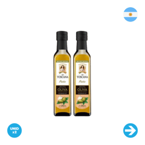 La Toscana - Aceite De Oliva Extra Virgen Con Pesto - 250ml x2 Unidades
