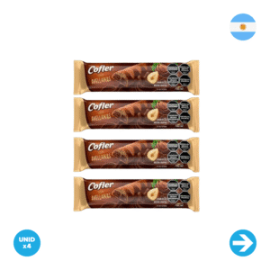 Arcor - Cofler Chocolate Relleno Con Avellanas - 35g x4 Unidades