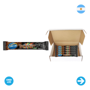 Arcor - Turrocklets Oble Rellena Con Sabor A Chocolate Confitado - 25gr x25 Unidades