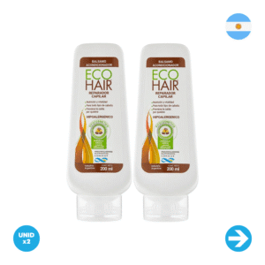 Eco Hair - Balsamo Acondicionador Reparador Capilar - 200ml x2 Unidades