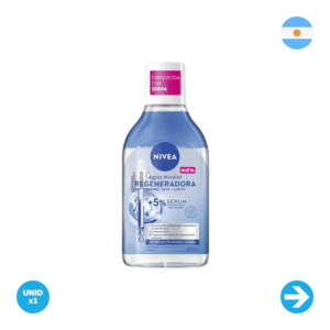 Nivea - Agua Micelar Regeneradora Enriquecida Con Sérum Piel Sensible - 400ml x1 Unidad