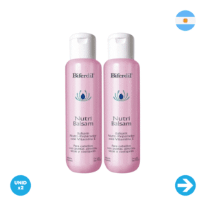 Biferdil - Balsam Nutri Reparador Con Vitamina E - 400ml x2 Unidades
