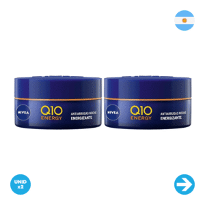 Nivea - Q10 Energy Crema Facial De Noche - 50ml x2 Unidades