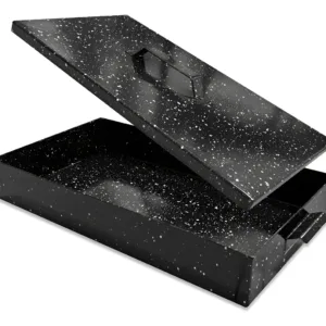 Plancha Bifera Cerrada Lomitera Enlozada 54x27.7 Tapa /a&z Negro