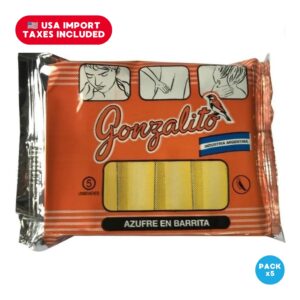 Gonzalito - Barras de Azufre Pack x5 Cajas