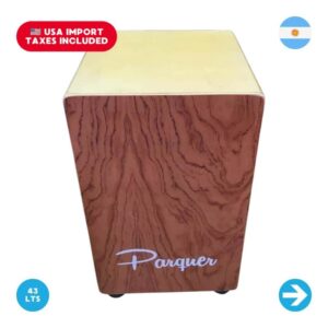 Combo Cajón Flamenco 43L con Cuerdas y Funda Mochila Acolchada