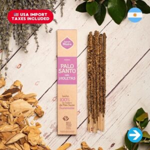 Sagrada Madre - Sahumerio Palo Santo Con Violetas