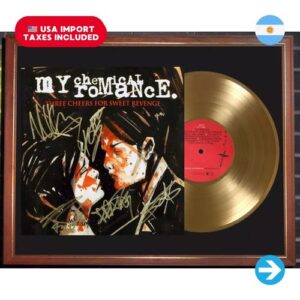 Colección Melómana - CuadroMy Chemical Romance Three Cheers For Sweet Tapa Lp Y Disco De Oro