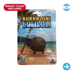 Íconos Pop & Cultura Argentina - Italian Brainrot Capibara Burbaloni Luliloli Figura Coleccionable en Blíster