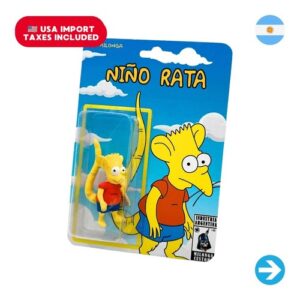 Íconos Pop & Cultura Argentina - The Simpsons Bart Niño Rata Figura Coleccionable en Blíster