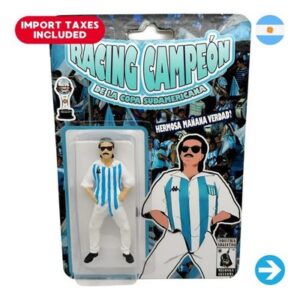Íconos Pop & Cultura Argentina - Racing CampeónGuillermo Francella Figura Coleccionable en Blíster