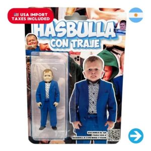 Íconos Pop & Cultura Argentina - Hasbulla Con Traje Figura Coleccionable en Blíster