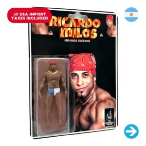 Íconos Pop & Cultura Argentina - Ricardo Milos Figura Coleccionable en Blíster