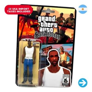 Íconos Pop & Cultura Argentina - Carl CJ Johnson Figura Coleccionable en Blíster