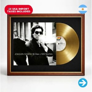 Colección Melómana - Cuadro Joaquin Sabina Tapa Lp Y Disco De Oro
