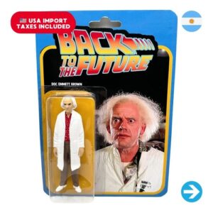 Íconos Pop & Cultura Argentina - Doc Emmett Brown Figura Coleccionable en Blíster