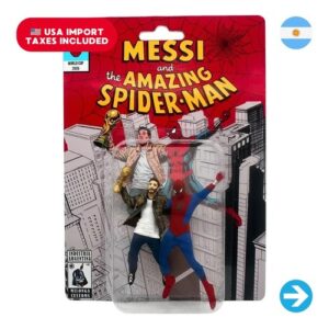 Íconos Pop & Cultura Argentina - Messi and Spider-Man Figura Coleccionable en Blíster