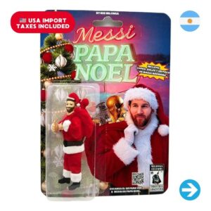 Íconos Pop & Cultura Argentina - Messi Papa Noel Figura Coleccionable en Blíster