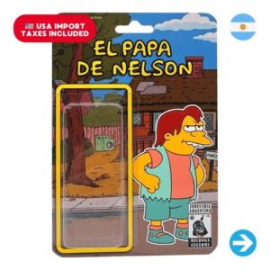 Íconos Pop & Cultura Argentina - Simpsons El Papá de Nelson Figura Coleccionable en Blíster