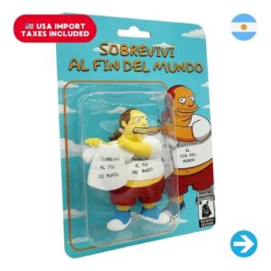 Íconos Pop & Cultura Argentina - Simpsons Sobrevivi Al Fin Del Mundo Figura Coleccionable en Blíster