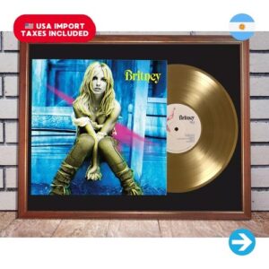 Colección Melómana - Cuadro Britney Spears Britney Tapa Lp Y Disco De Oro
