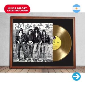 Colección Melómana - Cuadro Daft Punk Random Access Memories Tapa Lp Y Disco De Oro