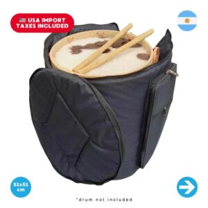 Funda Mochila Acolchada para Bombo Legüero y Criollo (Nº 4, 5, 6 y 7)