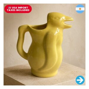 El Pingüino Argentino - Jarra Pingüino de Cerámica Tradicional 1 Litro