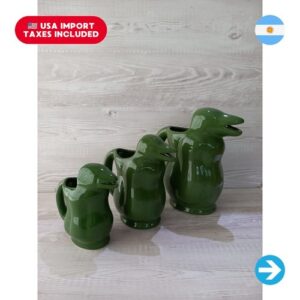 El Pingüino Argentino - Combo Trío de Jarras Pingüino de Cerámica (1L, 500ml y 250ml)