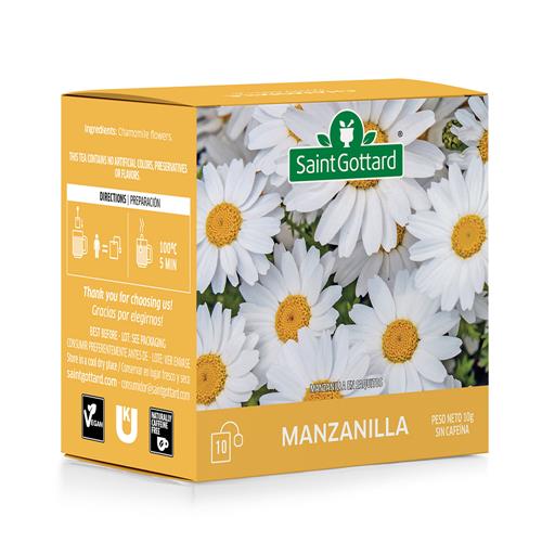 Saint Gottard - Té Manzanilla Caja 10 Saquitos