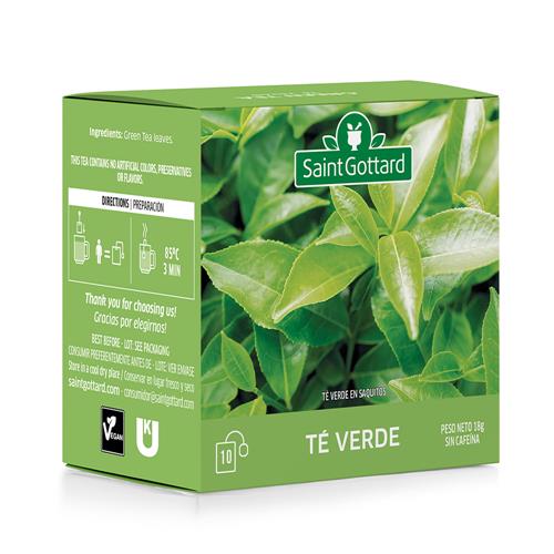 Saint Gottard - Té Verde Caja 10 Saquitos