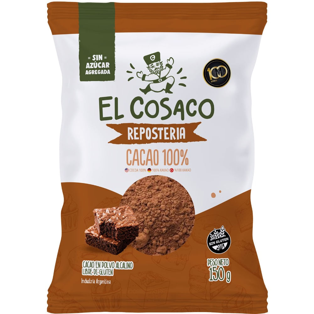 El Cosaco - Cacao 100% Sin Azúcar Agregada 60gr