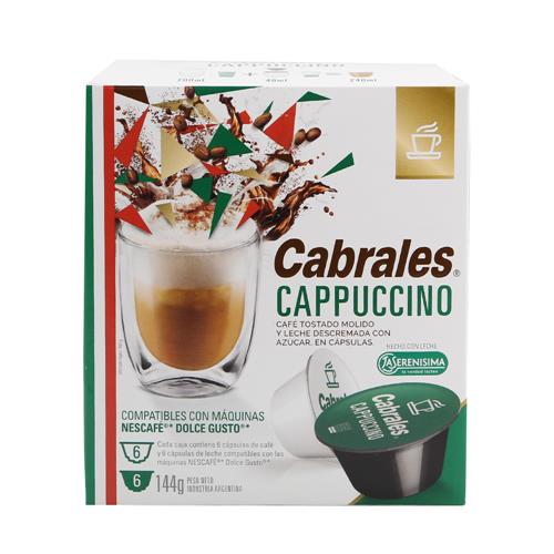 Cabrales - Café Cápsulas Cappuccino 144gr