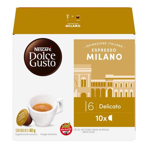Nescafé Dolce Gusto - Café Tostado y Molido en Espresso Milano Delicato 60gr