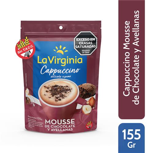 La Virginia - Cappuccino Sabor Mousse de Chocolate y Avellanas 155gr