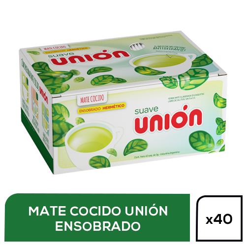 Suave Unión - Mate Cocido Suave Caja 40 Saquitos