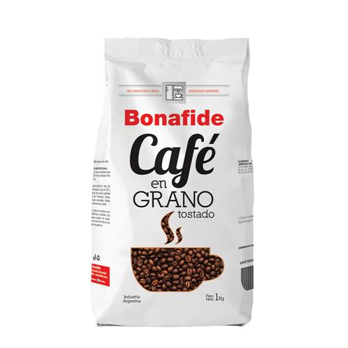 Bonafide - Café en Grano Tostado Paquete 1kg