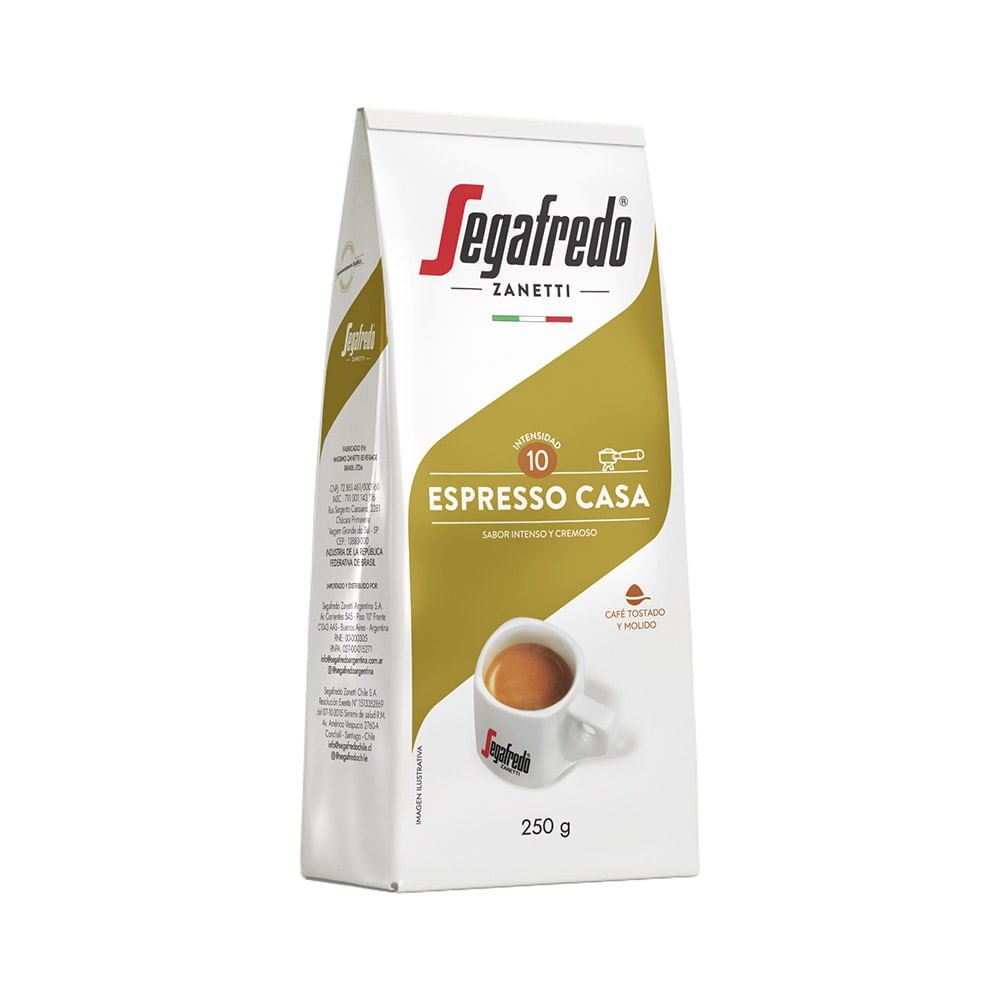 Segafredo Zanetti - Café Molido Espresso Casa Premium Intensidad 10 250gr