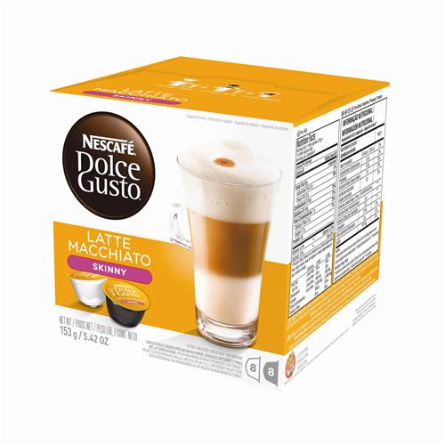 Nescafé Dolce Gusto - Café en Latte Macchiato Skinny Caja 16 Cápsulas