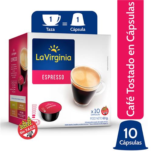 La Virginia - Café Cápsulas Espresso 60gr