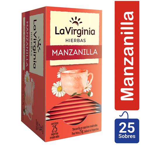 La Virginia - Hierbas Manzanilla Caja 25 Saquitos