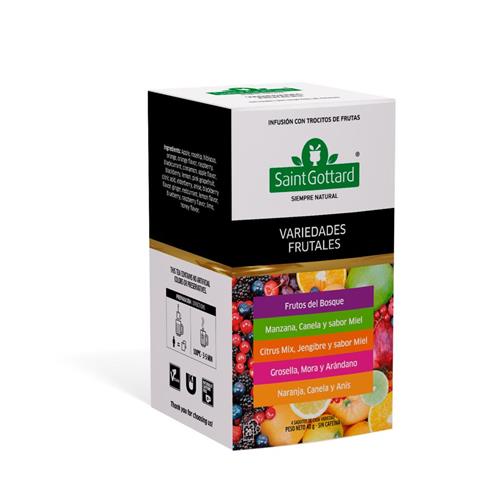 Saint Gottard - Té Surtido Frutal Caja 20 Saquitos
