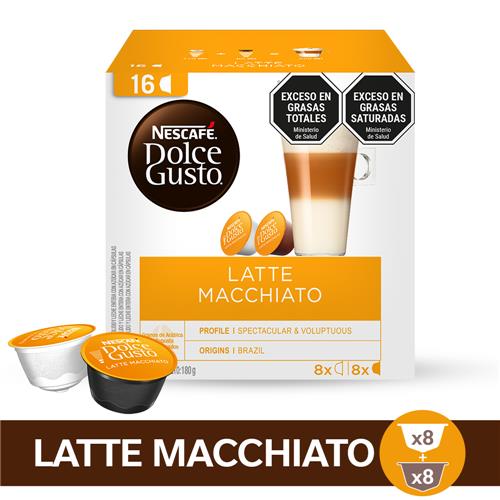 Nescafé - Cápsulas Café Nescafé Dolce Gusto Latte Macchiato Caja 180gr