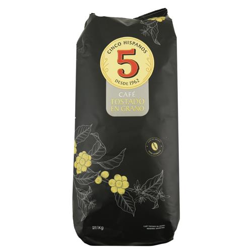 Los 5 Hispanos - Café en Granos Paquete 1kg