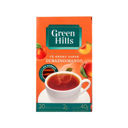 Green Hills - Té Sabor Durazno y Mango 20 Saquitos