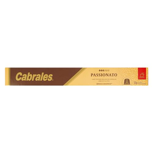Cabrales - Cápsulas de Café Tostado Molido Passionato 55gr